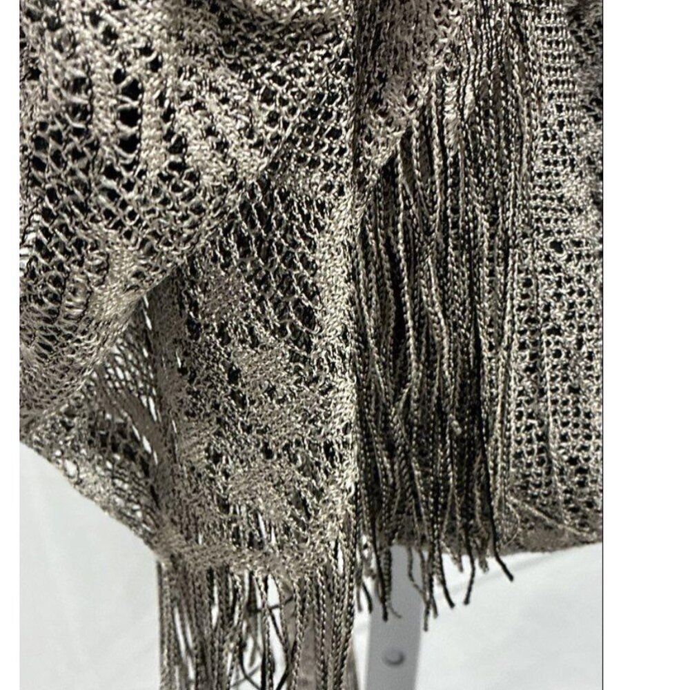Harlow Grey Fringe Dress & Shawl – Size 10 Flappercore NYE Look - Picture 4 of 5